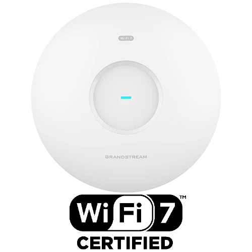 GWN7670 Grandstream Punto de acceso WiFi 7 de Doble Banda hasta 175 metros 256 clientes PoE+ QoS Avanzado Controlador integrado hasta 50 APs Throughput Bluetooth BLE MIMO MLO 4K QAM MRU GDMS GWN - CASTelecom